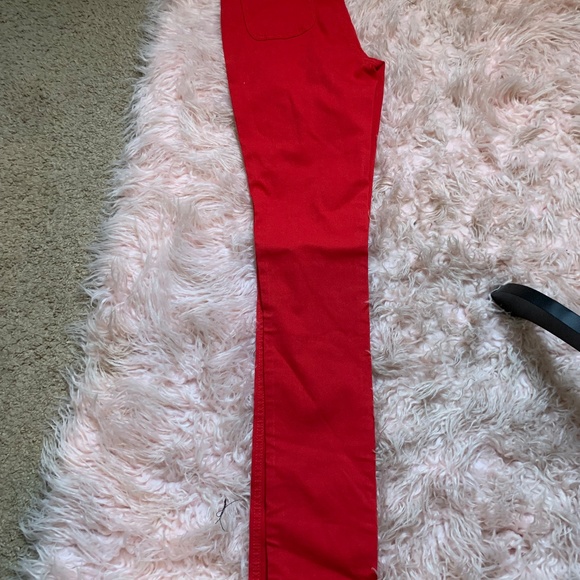 Super Swank High Waist Stretchy Jeans - Red - Picture 6 of 6